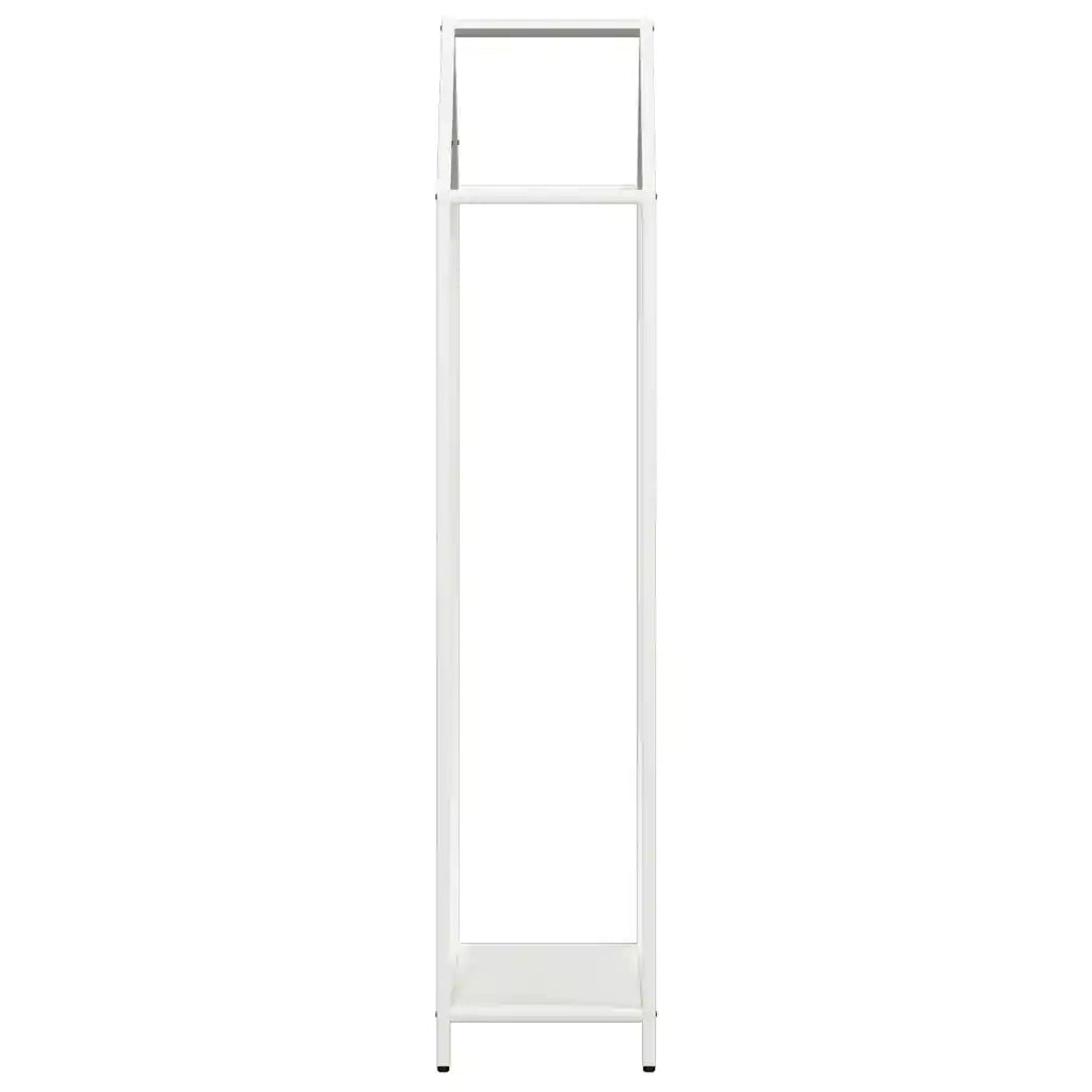 vidaXL Rastrelliera per Legna da Ardere Bianca 40x25x120 cm