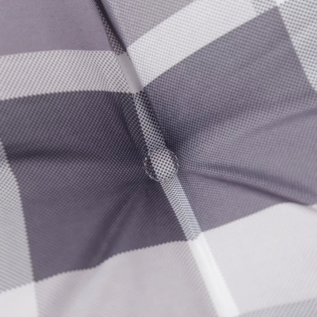 Cuscini per Sedia 4 pz | Cuscini per sedie a Quadri Grigi 100x50x3cm Tessuto Oxford