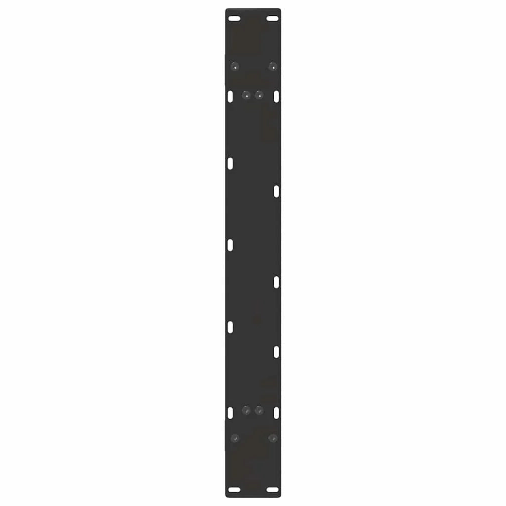 Set di 2 gambe per tavolo da pranzo a forma di A 90 x 73 cm design moderno con piedini regolabili acciaio nero 02_0057136