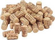 Cork di legno per vini - Stopperi naturali retti - 50 pezzi - Preservazione dei vini naturali - Resistente all'umidità - Decorazione del vetro.