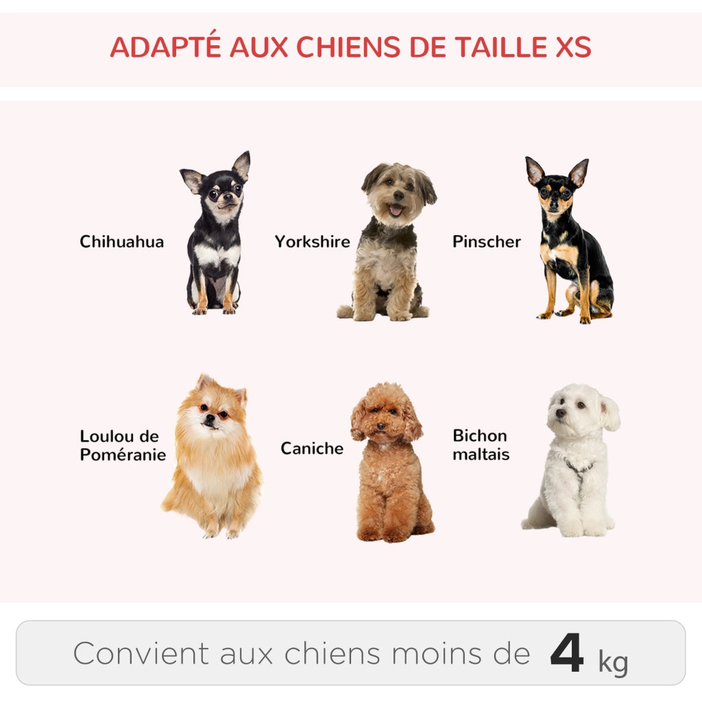 Trasportino per Cane 2 in 1 con Ruote ¨C Zephmum ¨C 42x25x55 cm Rosso