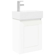 Mobile Bagno | Armadio da bagno con rubinetto Bianco 45,5 x 22,5 x 84 cm
