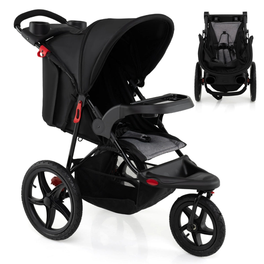 Passeggino pieghevole con tendina regolabile e sedile reclinabile, Passeggino leggero per bambini da 0 a 48 mesi-Passeggini per bimbi