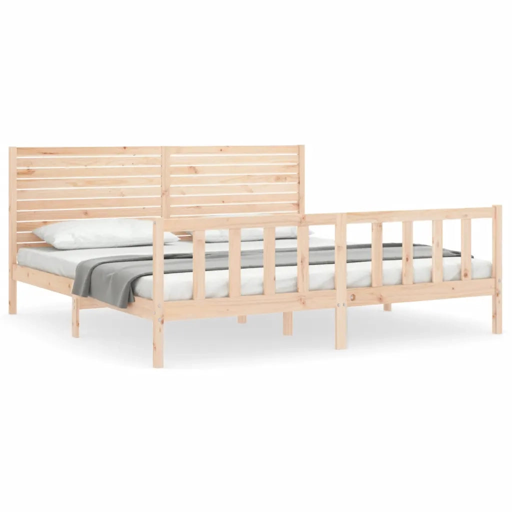 Giroletto con Testiera Super King Size in Legno Massellocod mxl 81254