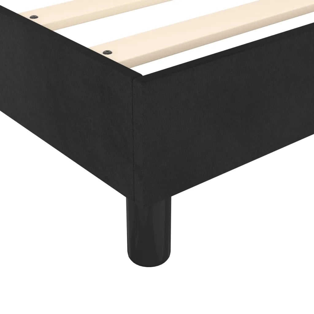 Letto matrimoniale | Letto per adulti | Struttura Letto a Rete a Molle Nero 120x200 cm Velluto