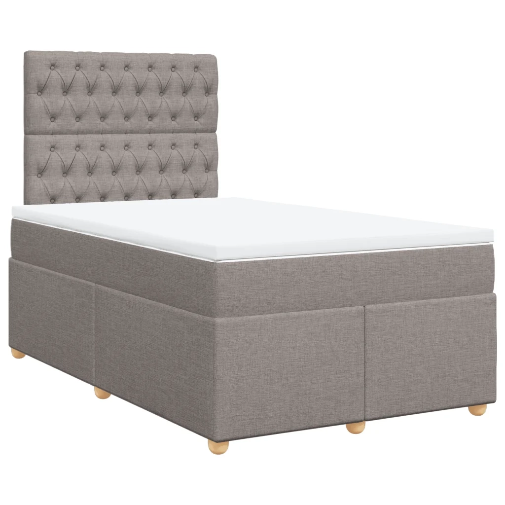 Giroletto a Molle con Materasso Tortora 120x200 cm in Tessuto 3293558