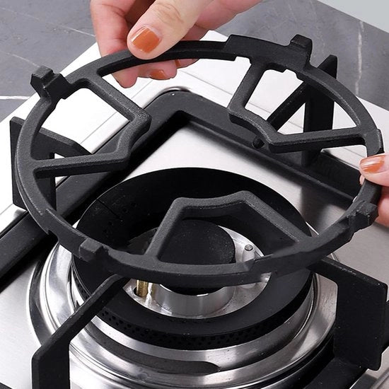 Anello per Wok in Ghisa per Fornello a Gas - Supporto Universale per Fornello a 4 o 5 Piedi - Anello di Supporto per Wok Resistente al Calore per Fornello - Adatto per Simmer e Caffettiera