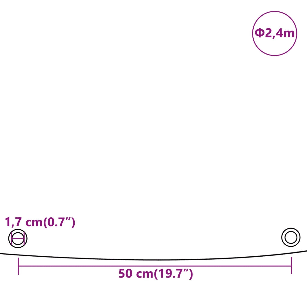 Telone Blu Ã˜ 2,4 m 650 g/mÂ²