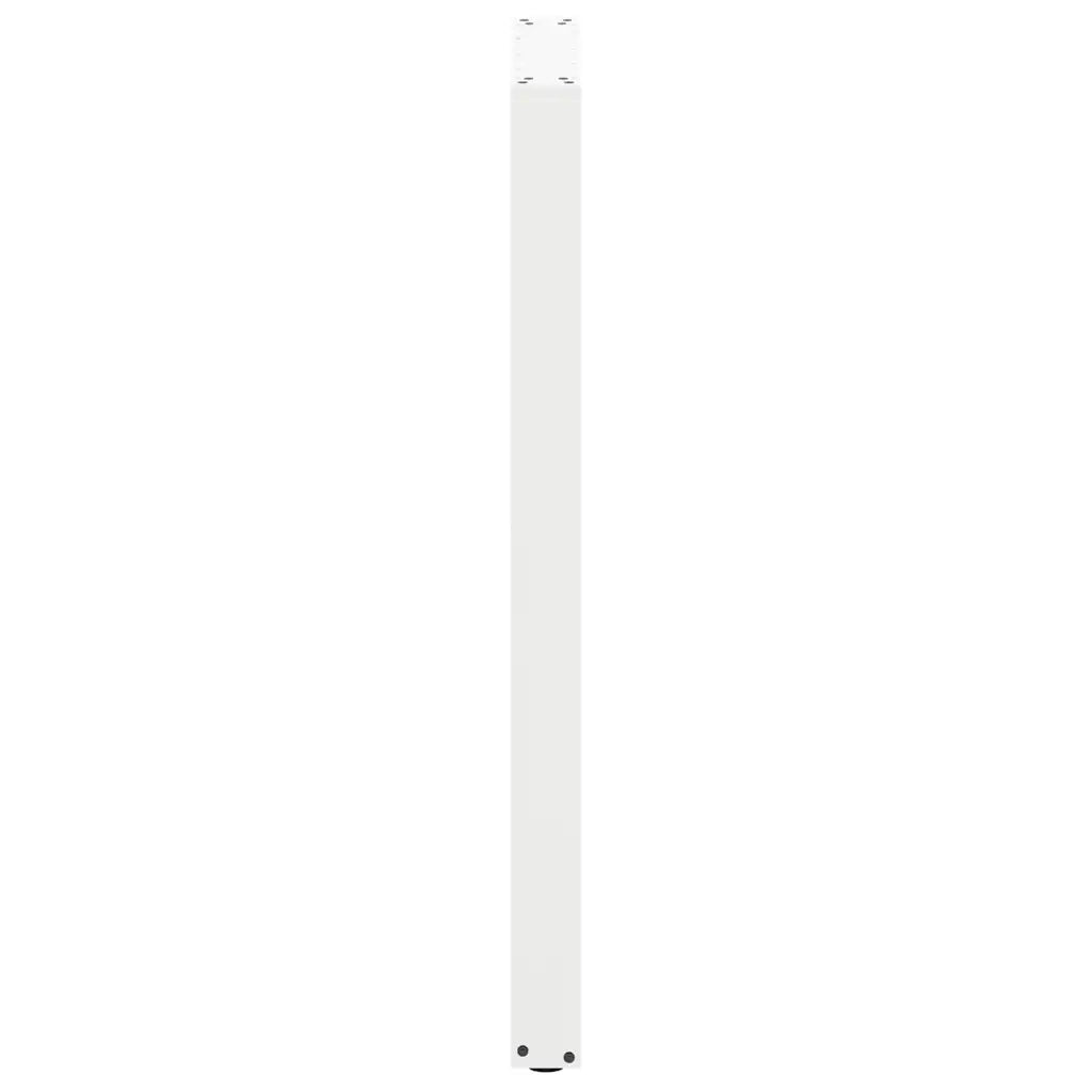 Gambe per tavolo da bar a forma di U 2 pz bianche 60x(110-111) cm in acciaio 4013249