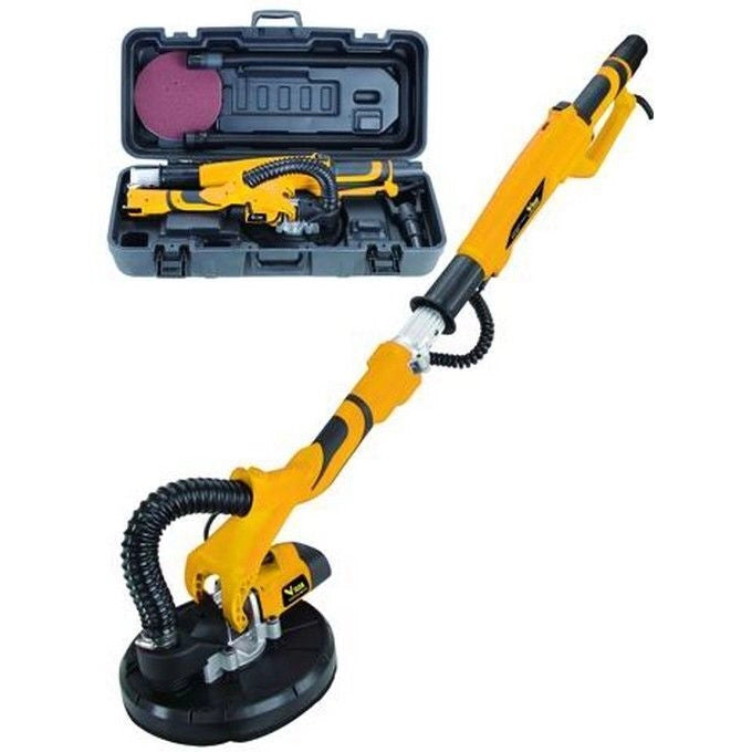 Vigor VLS-225 Levigatrice a secco 600 W con manico estensibile e aspirazione diametro 225 mm colore Nero