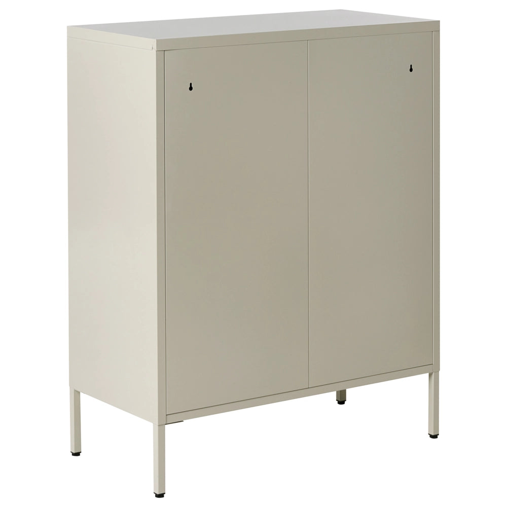 Armadio a 4 ante in metallo per ufficio beige chiaro 4 ante per documenti da casa a 4 ante per documenti da casa