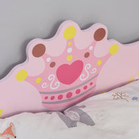Struttura Letto Singolo per Bambini 143x73x60 cm in Legno di Pioppo Rosa
