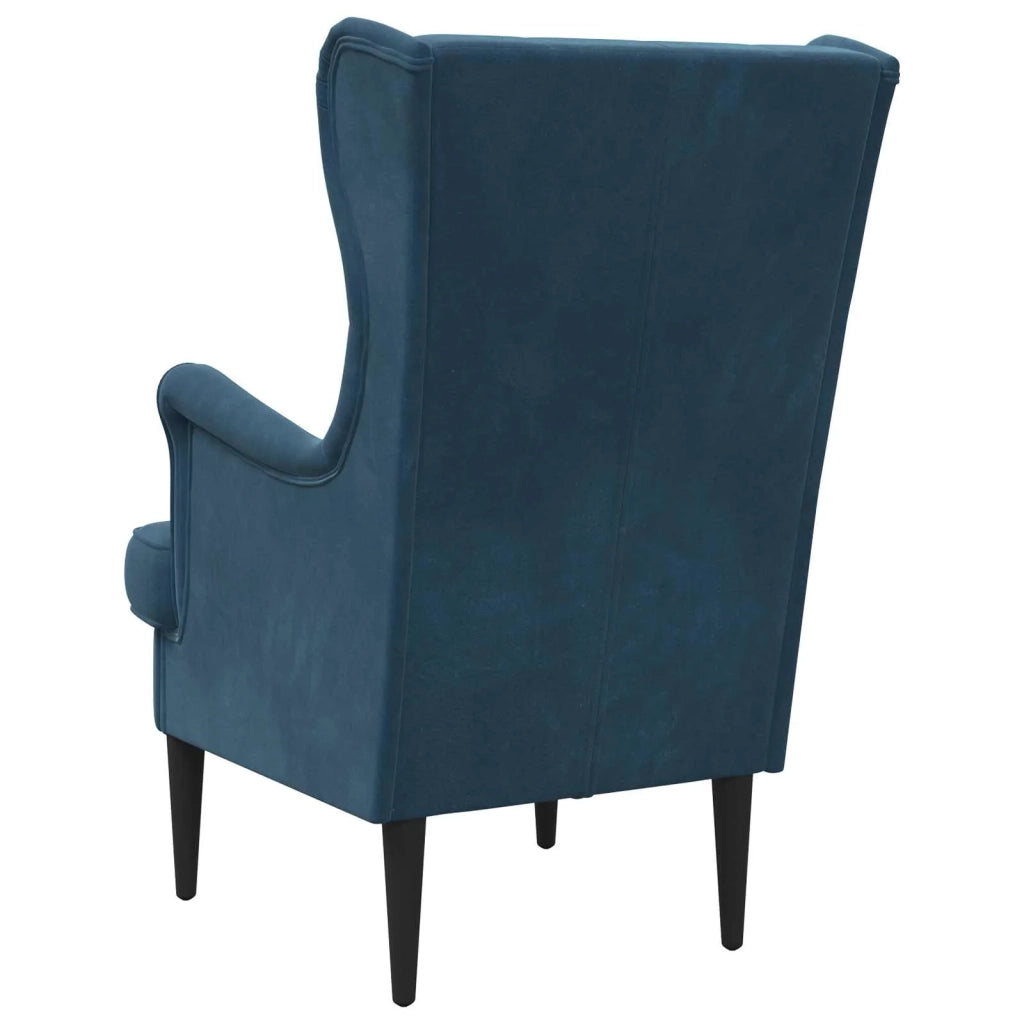 Poltrona | Sedia Relax Blu Velluto