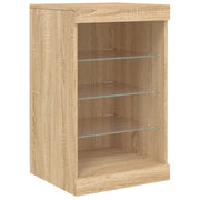 Buffet credenza cassettiera armadio mobile contenitore organizer per cucina soggiorno salotto con luci LED Sonoma 41 x 37 x 67 cm marrone 02_0029962