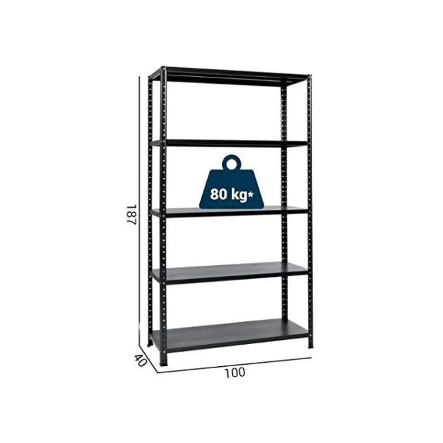 Kit scaffale 5 piani Ettore