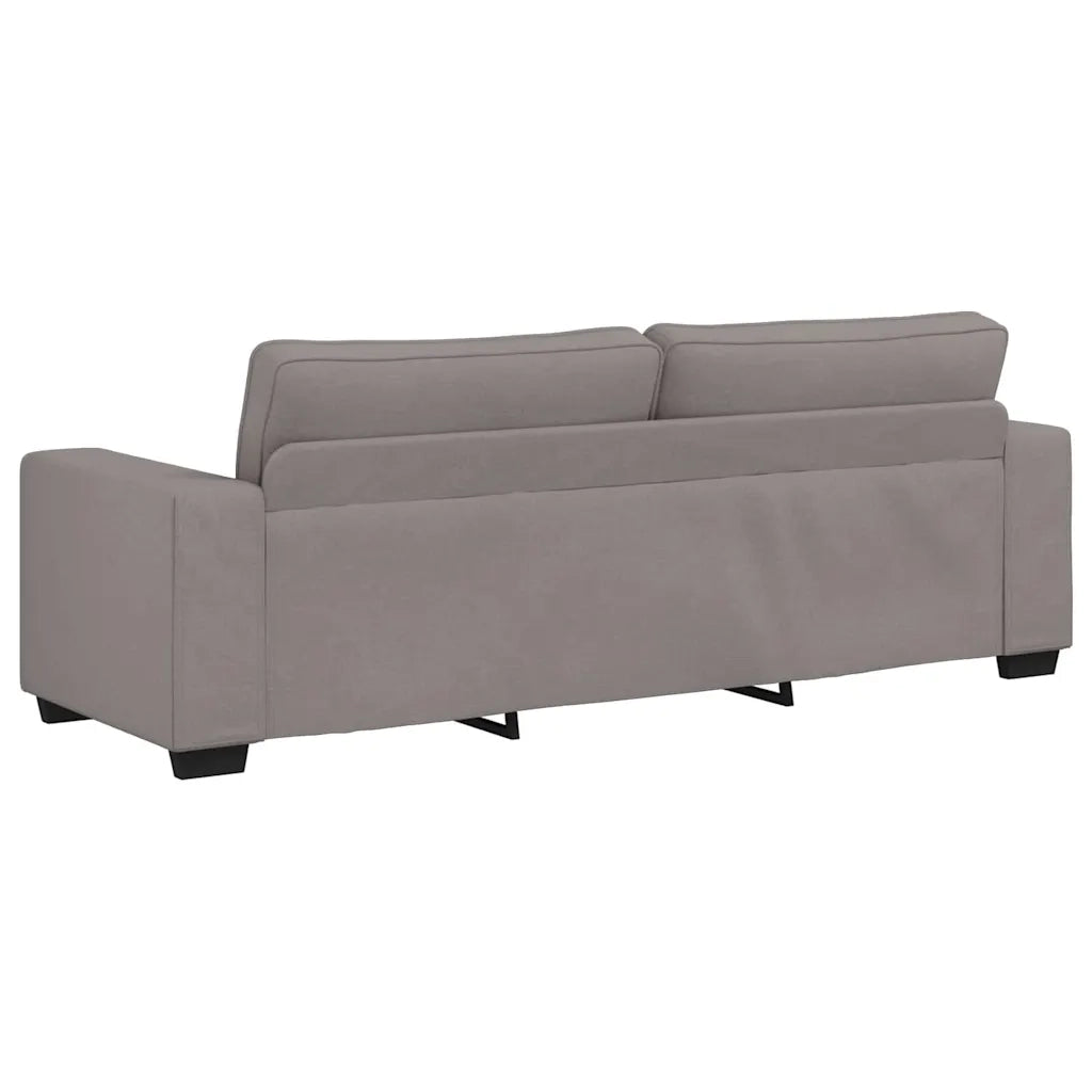 Set di Divani 2 pz con Cuscini Tortora in Tessuto