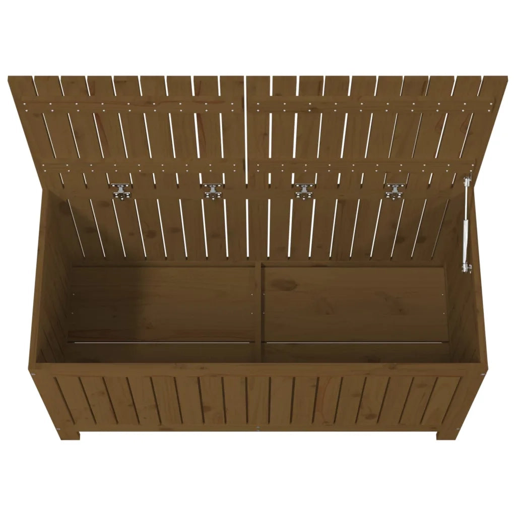Contenitore da Giardino Ambra 121x55x64 cm Legno Massello Pino 823846