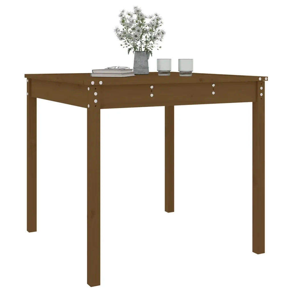 Tavolo da Giardino Ambra 82,5x82,5x76 cm Legno Massello di Pino 823965