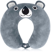 Cuscino di Viaggio a U Forma - Comodo per Bambini - Grigio - Ideale per Auto, Aereo e Casa - Perfetto per il Sonno - Incluso...