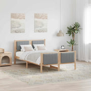 Struttura del Letto Marrone e grigio chiaro 120 x 190 cm 878484