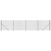 Recinzione da Giardino | Recinzione Metallica con Flangia Antracite 1,6x10 m