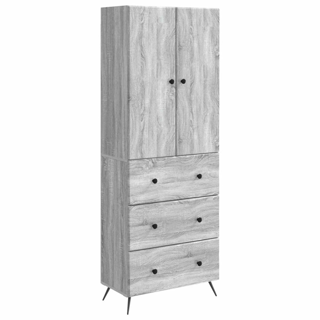 Set di armadi 2 pcs Sonoma grigio 66 x 34,5 x 90 cm 3416886