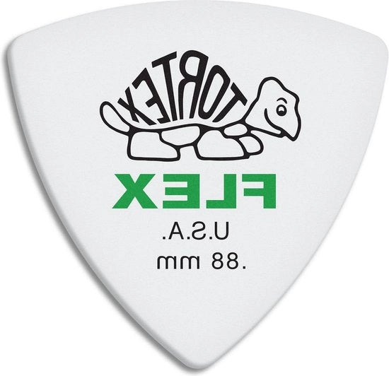 Plettre a triangolo in plastica Flex 0,88 mm con 72 pezzi - 456R - Plettre per chitarra durature