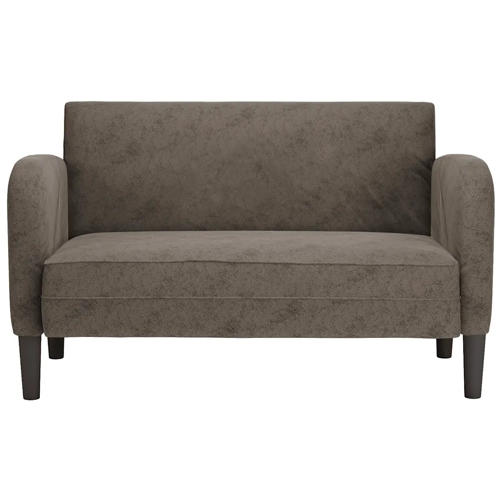 Divano | Divano da soggiorno | Sofa Divanetto Grigio Scuro 110 cm in Similpelle