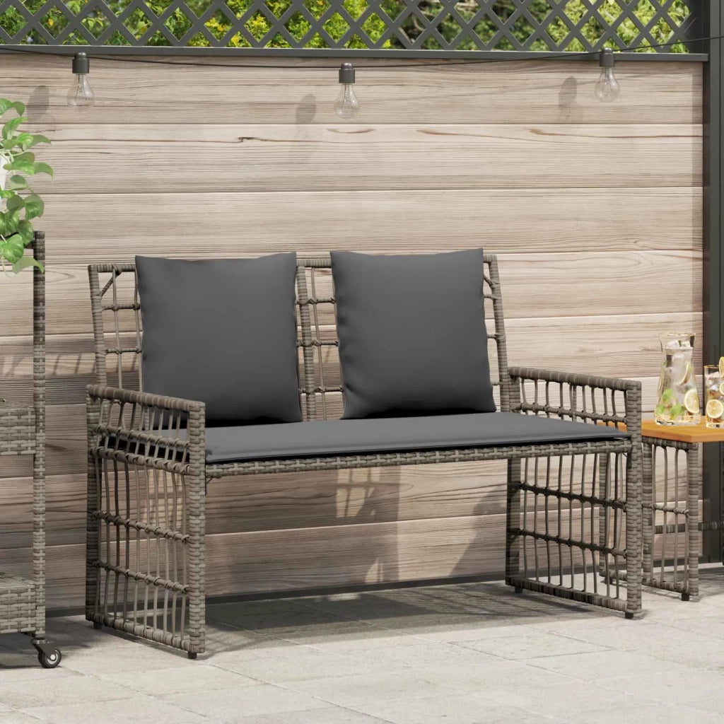 Panchina da esterno Grigio e Grigio Scuro 116 x 55 x 82 cm 42025144