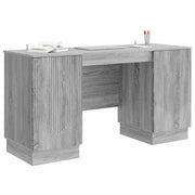 Scrivania | Tavolo da Ufficio Grigio Sonoma 142,5 x 50 x 75 cm Legno ingegnerizzato