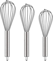 Eggbeater - Anti Adesione - Utensili da Cucina - Cottura Manuale - 3 Spatole per Uova - Multifunzionali - Dimensioni (20.5 25 29.5)