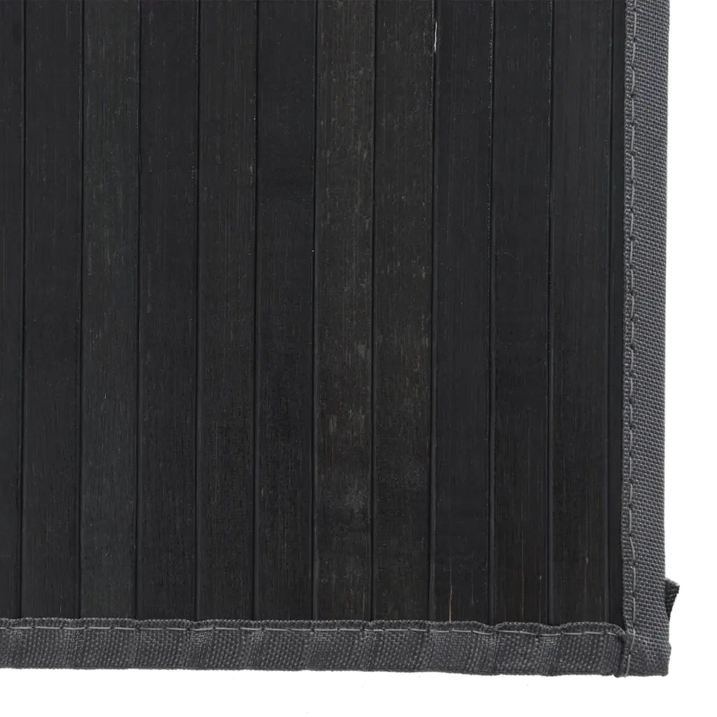Tappeto Rettangolare Nero 80x1000 cm in BambÃ¹