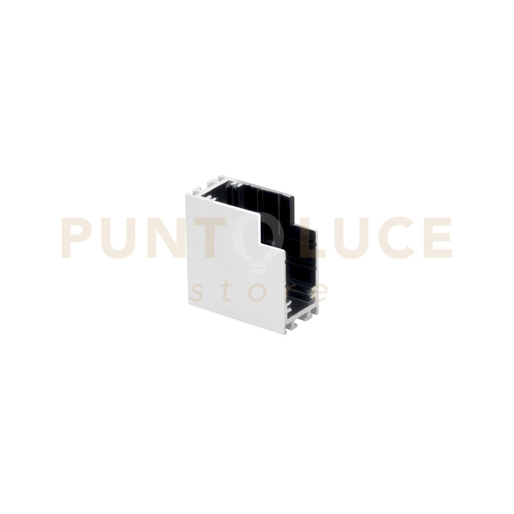CONNETTORE ANGOLARE VERTICALE BIANCO INTERNO PER BINARIO DAVINCI 5,5X4,2X2,6CM