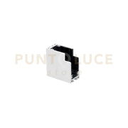 CONNETTORE ANGOLARE VERTICALE BIANCO INTERNO PER BINARIO DAVINCI 5,5X4,2X2,6CM