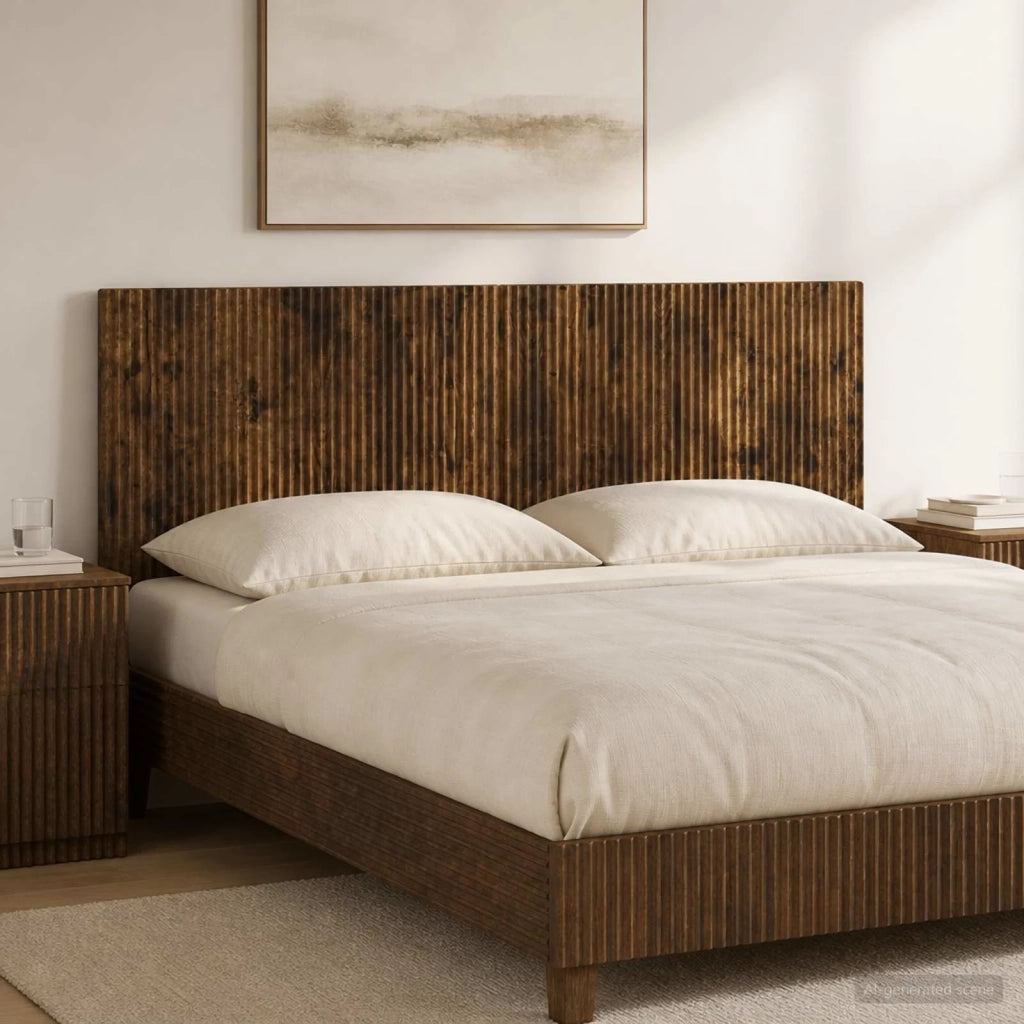 Testiera da Muro ARNHEM Rovere Fumo Legno ingegnerizzato 896750