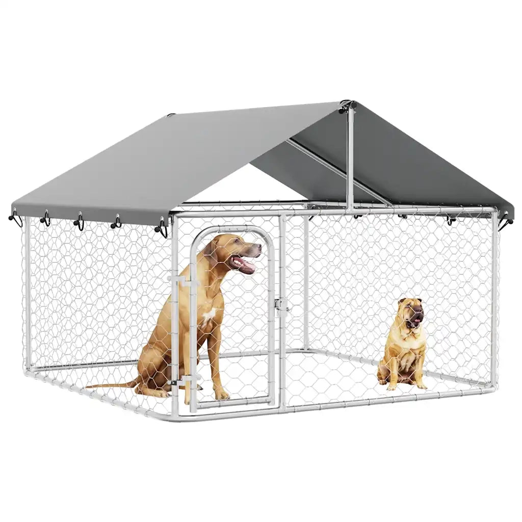 Gabbia per Cani da Esterno con Tetto 200x200x150 cm CFW7609710