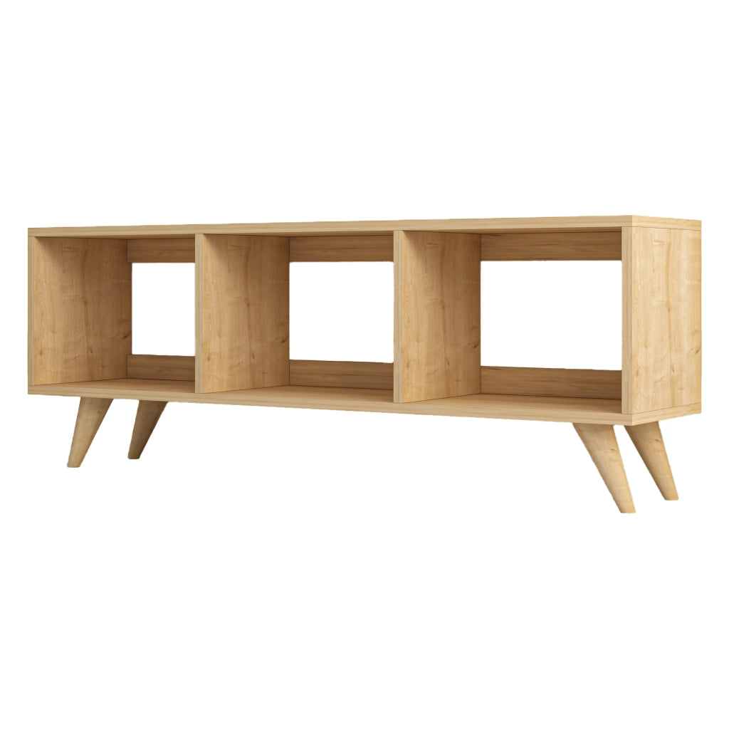 Sizzano, Mobile Porta tv 3 Vani, 120x30x48h cm Marrone