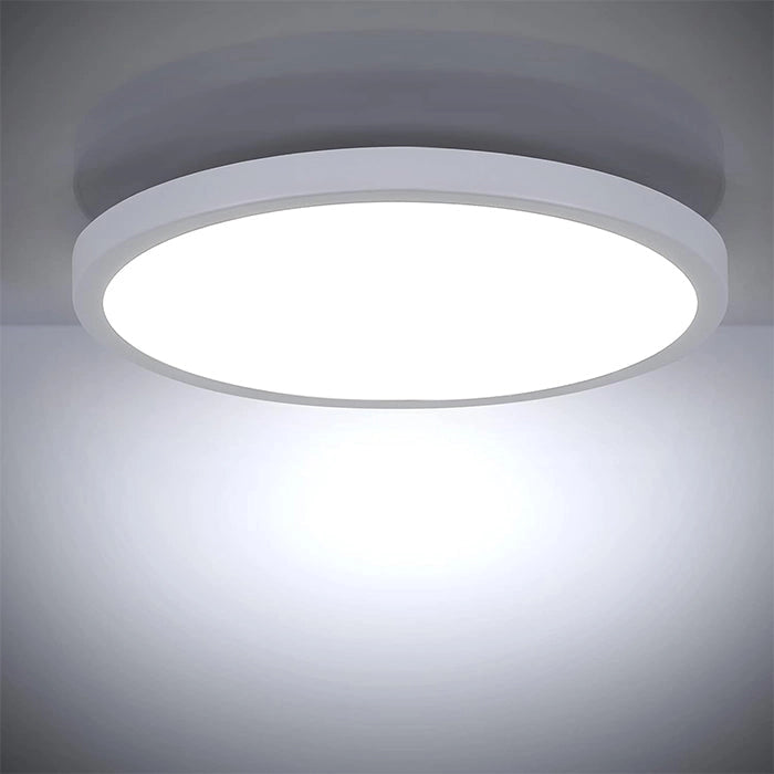 Plafoniera LED Slim 36W 3600lm Ø48cm CCT-Switch 6500K/4000K/2700K – Luce fredda calda o naturale Selezionabile, Bianco, Angolo 120°, IP40 – Design Ultra Sottile