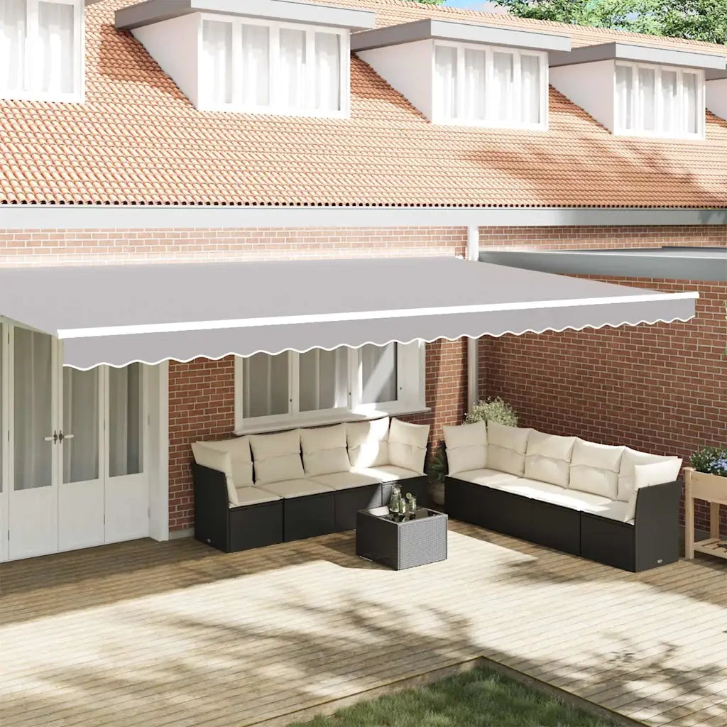 Tenda a Braccio Grigio chiaro 580 x 20 cm Tela 42000777