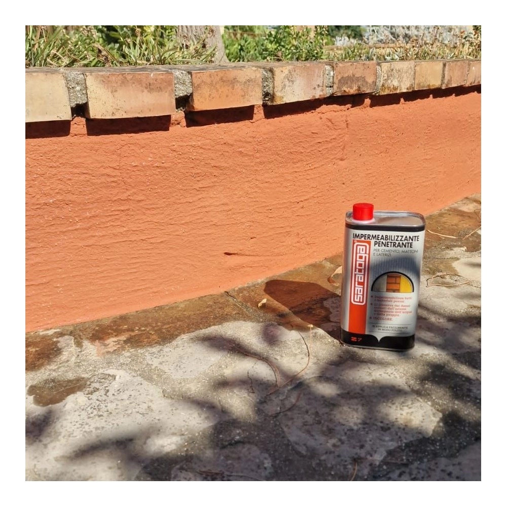 Saratoga z7 1lt idrorepellente impermeabilizzante traspirante per cemento mattoni laterizi legno