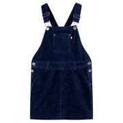 Abito Scamiciato da Bambina Velluto a Coste Blu Marino 92cod mxl 132722