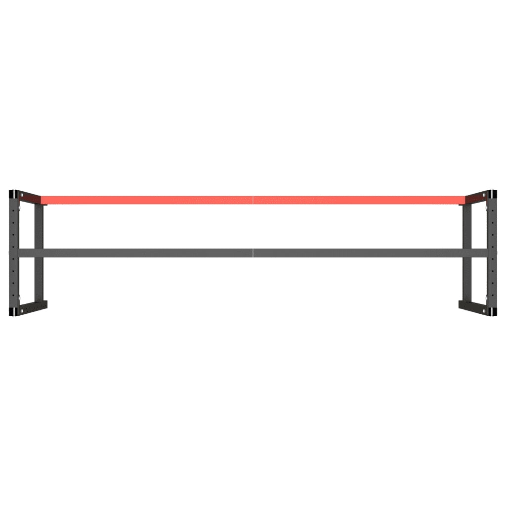 Telaio Banco da Lavoro Nero e Rosso Opaco 220x57x79 cm Metallo CFW3115601