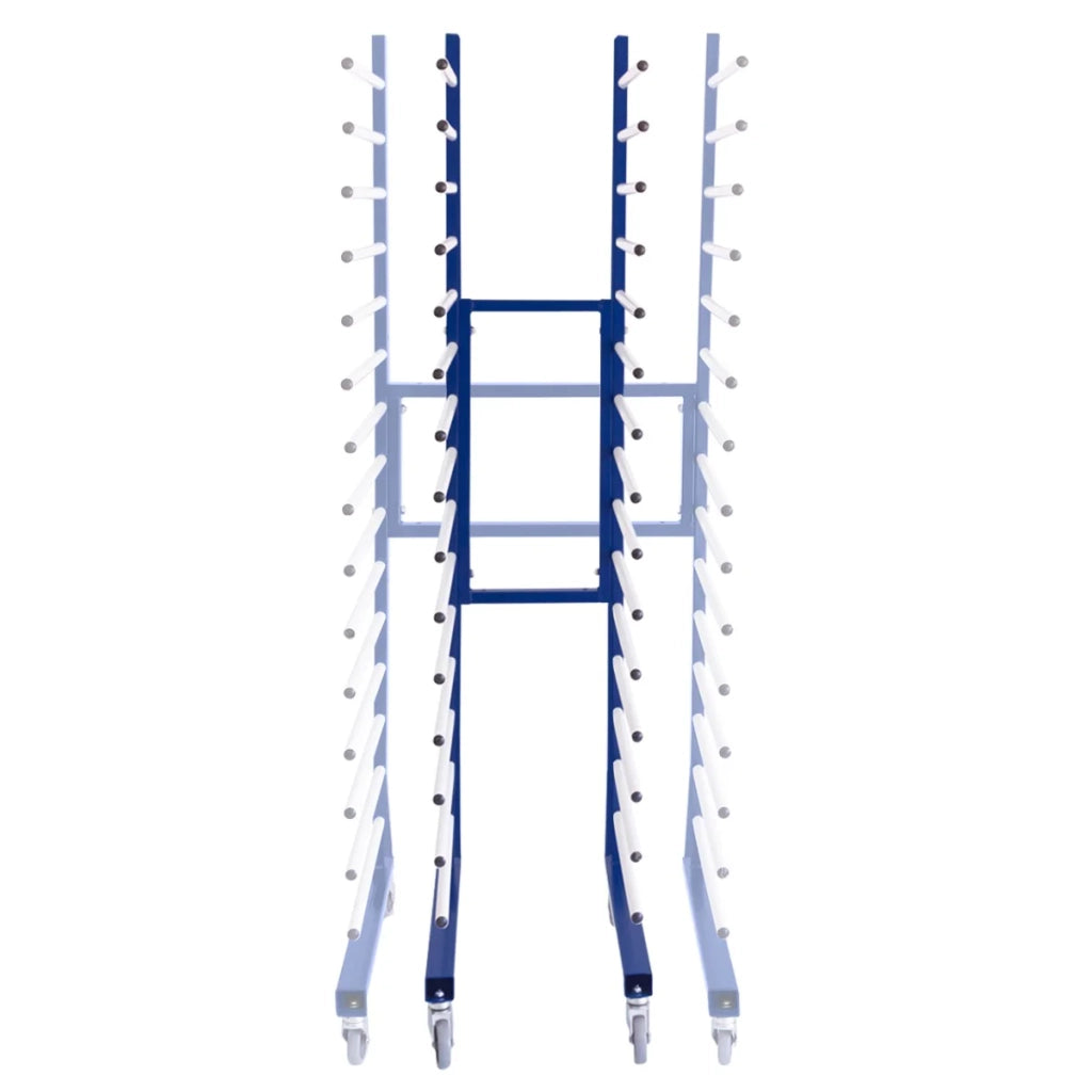Carrello Combinato Blu per Asciugatura Vernice Spray, Eco-Compatibile per Falegnameria e Bricolage