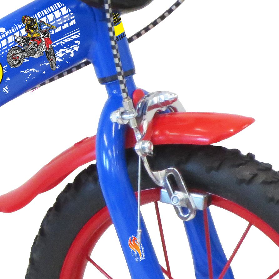 SCH SPEED 14", bicicletta per bambini, adatta a bambini tra i 4 e i 6 anni, per altezza tra 100 e 120 cm, con campanello