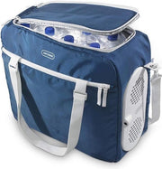 Raffreddatore elettrico 32 L blu 12 V - confezione di supporto per frigorifero da campeggio con scatola frigorifera DC 32