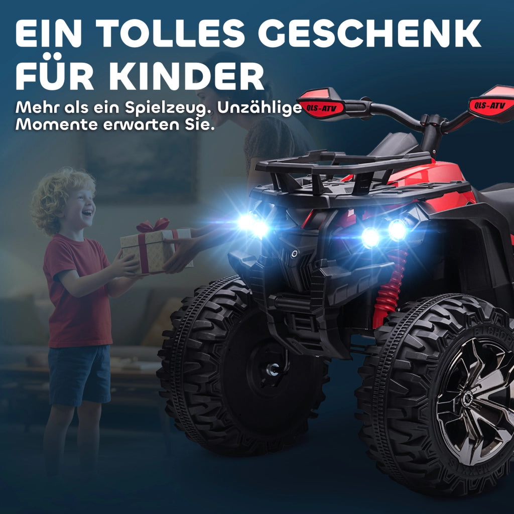 Quad elettrico per bambini con LED e musica ¨C Zephmum ¨C Verde, 3-5 anni