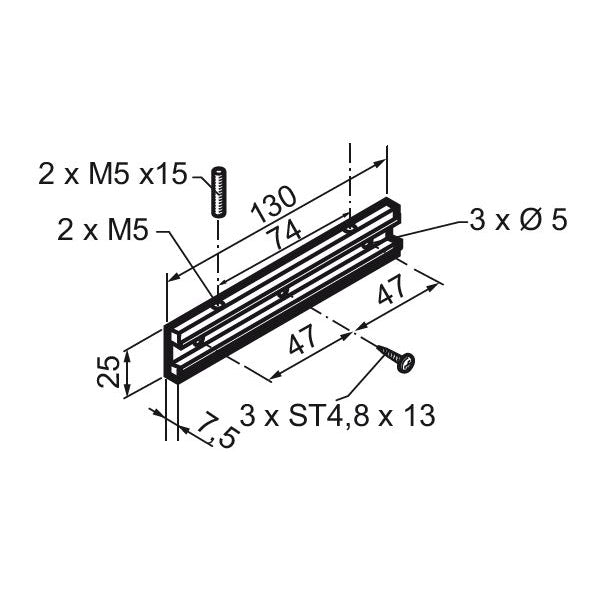STAFFA SUPPORTO ATTUATORE SPECIALE MINGARDI 2700105 AUTOMAZIONE AUTOMATISMI