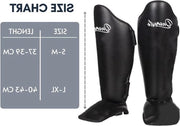 Protezioni per ginocchia imbottite - borse di protezione ShinGuard - sport di combattimento - karate - allenamento - MMA - Kick Boxing - Muay Thai - Krav Maga - apprendimento