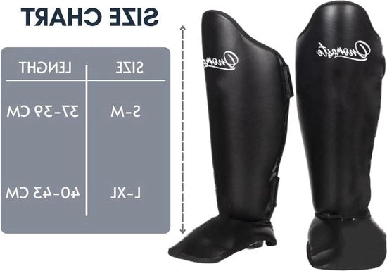 Protezioni per ginocchia imbottite - borse di protezione ShinGuard - sport di combattimento - karate - allenamento - MMA - Kick Boxing - Muay Thai - Krav Maga - apprendimento