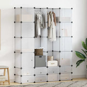 Armadietto Modulare 18 Scomparti Bianco 37 x 146 x 180,5 cm 240502